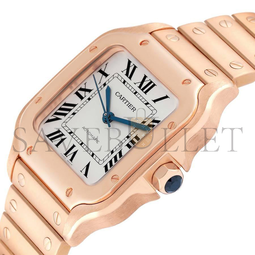 CARTIER SANTOS ROSE GOLD MIDSIZE WATCH WGSA0008